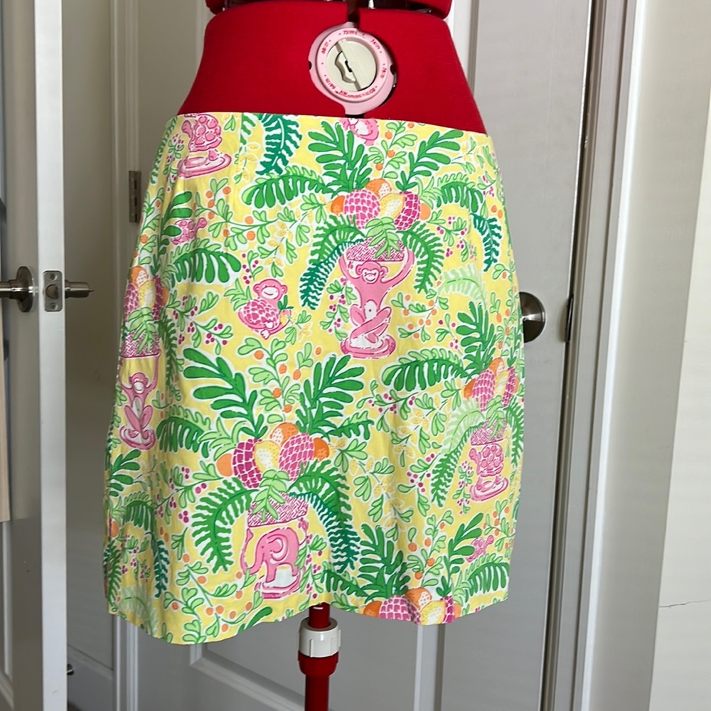 Lemon Sorbet Yellow Paradise Print Skirt